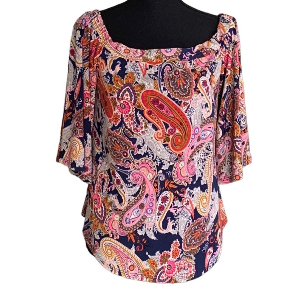 Paisley Print Tops Size XS